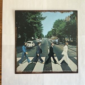 The Beatles Abbey Road Art Print — Blue, Black, White, Green